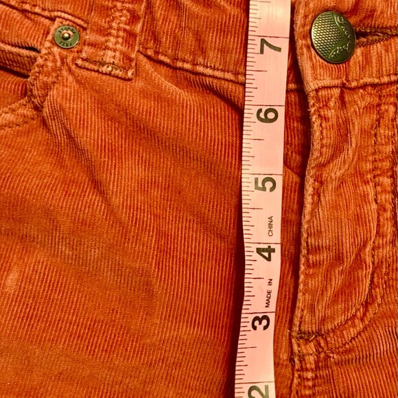 Free People Karma Corduroy Exaggerate Flare Jeans – Red Dahlia, Size 27 - Picture 8 of 14